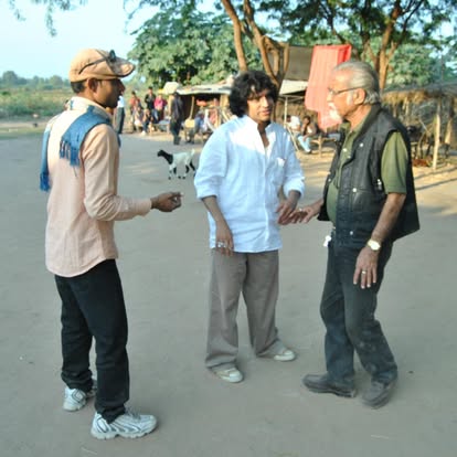 Shooting time discussion with DOP Randev Bhaduri